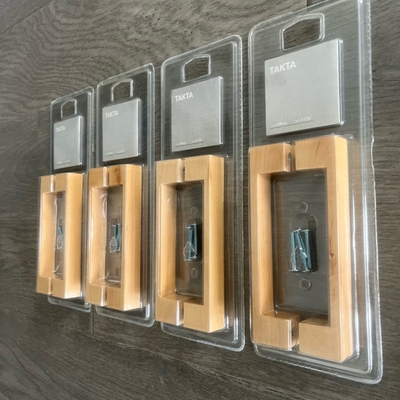 NWT | Ikea | wood dresser or cabinet handles (4 sets of 2) - Picture 2 of 4